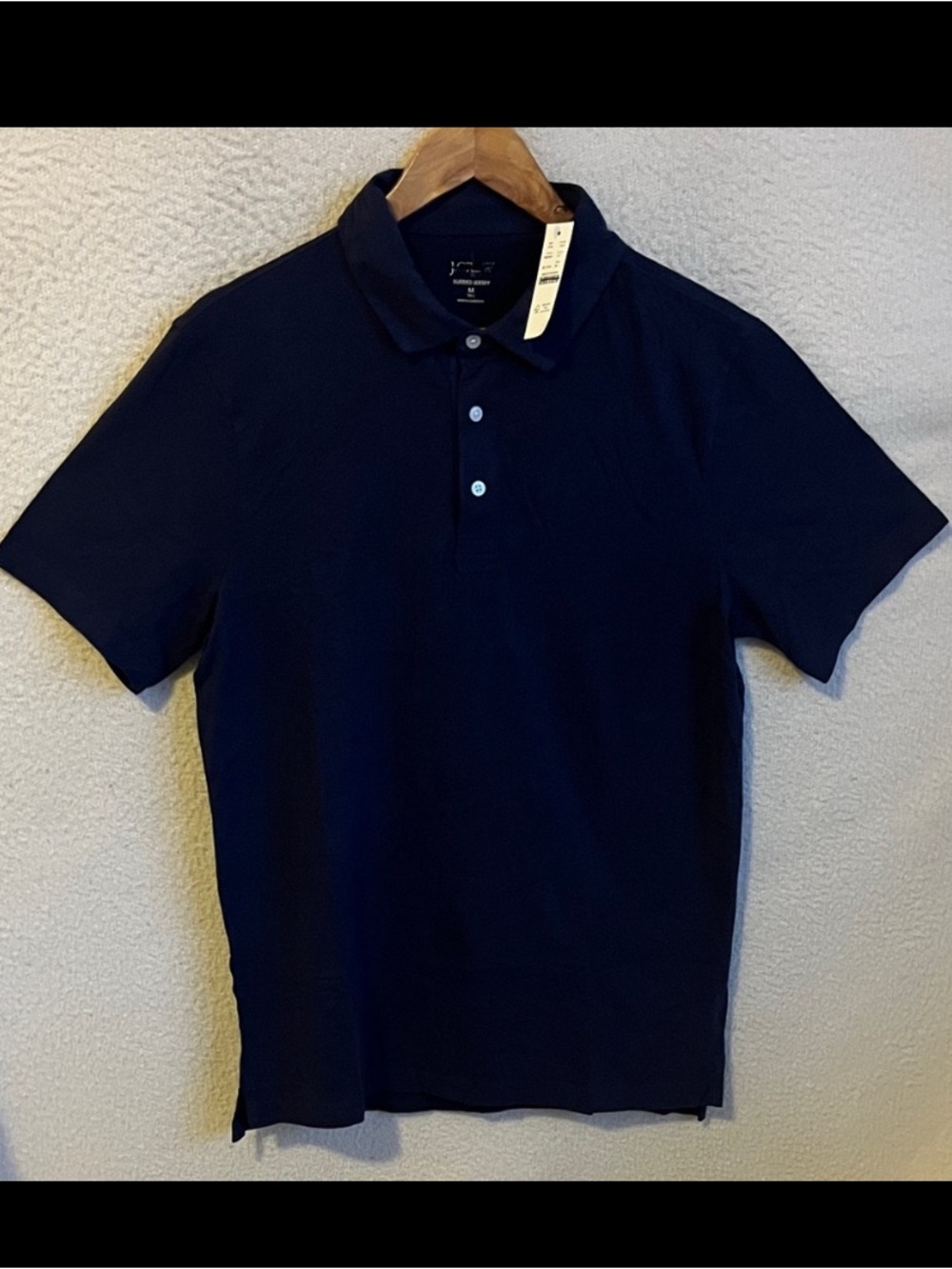 J. Crew Sueded Navy Blue Men's Polo Shirt